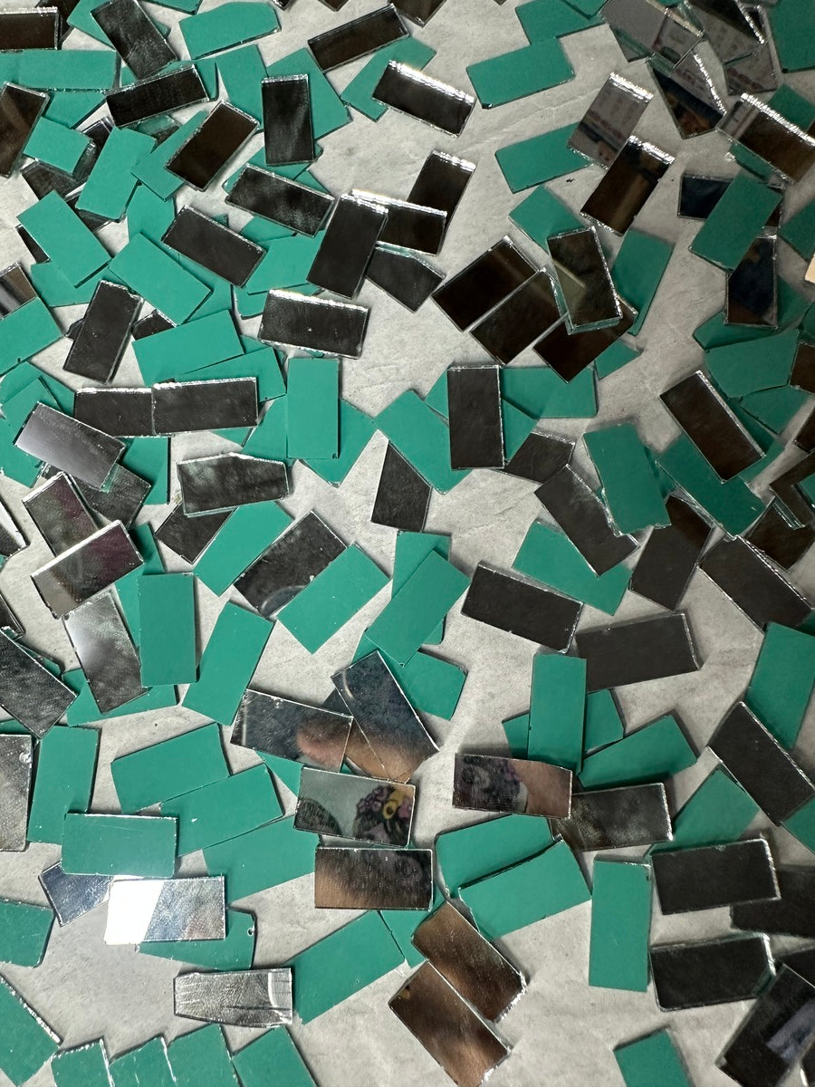 Silver Rectangle Shape Mirror