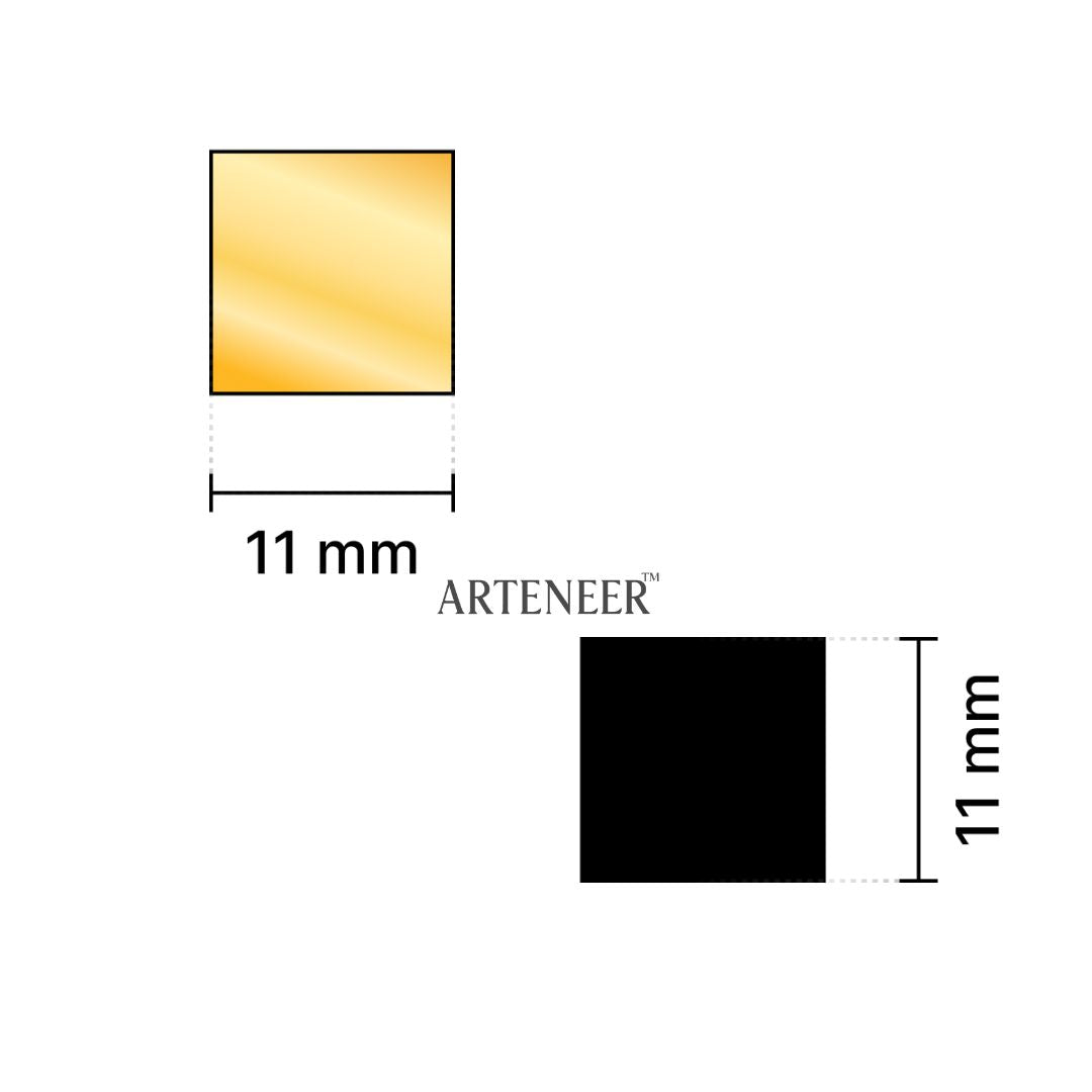 Golden Square Shape Mirror