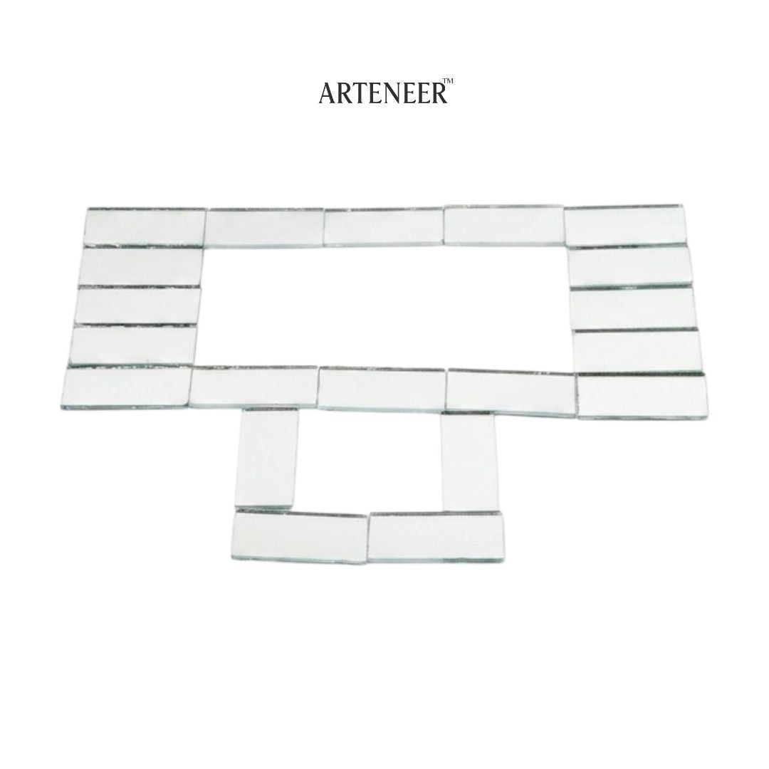 Silver Rectangle Shape Mirror