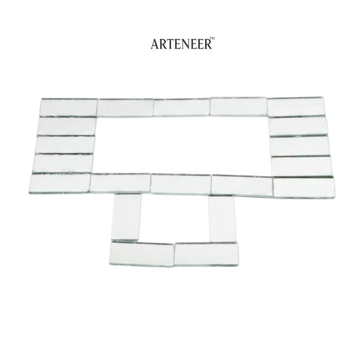 Silver Rectangle Shape Mirror