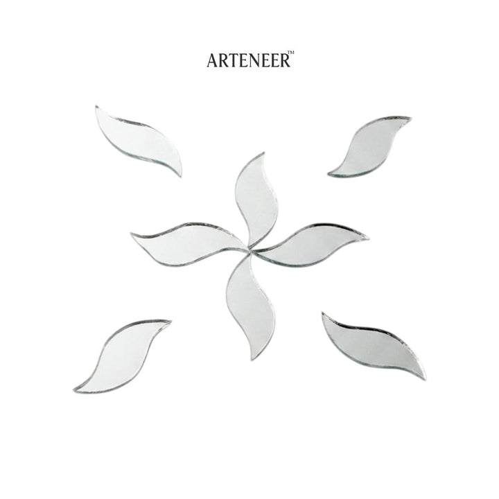 Silver S-Leaf Shape Mirror