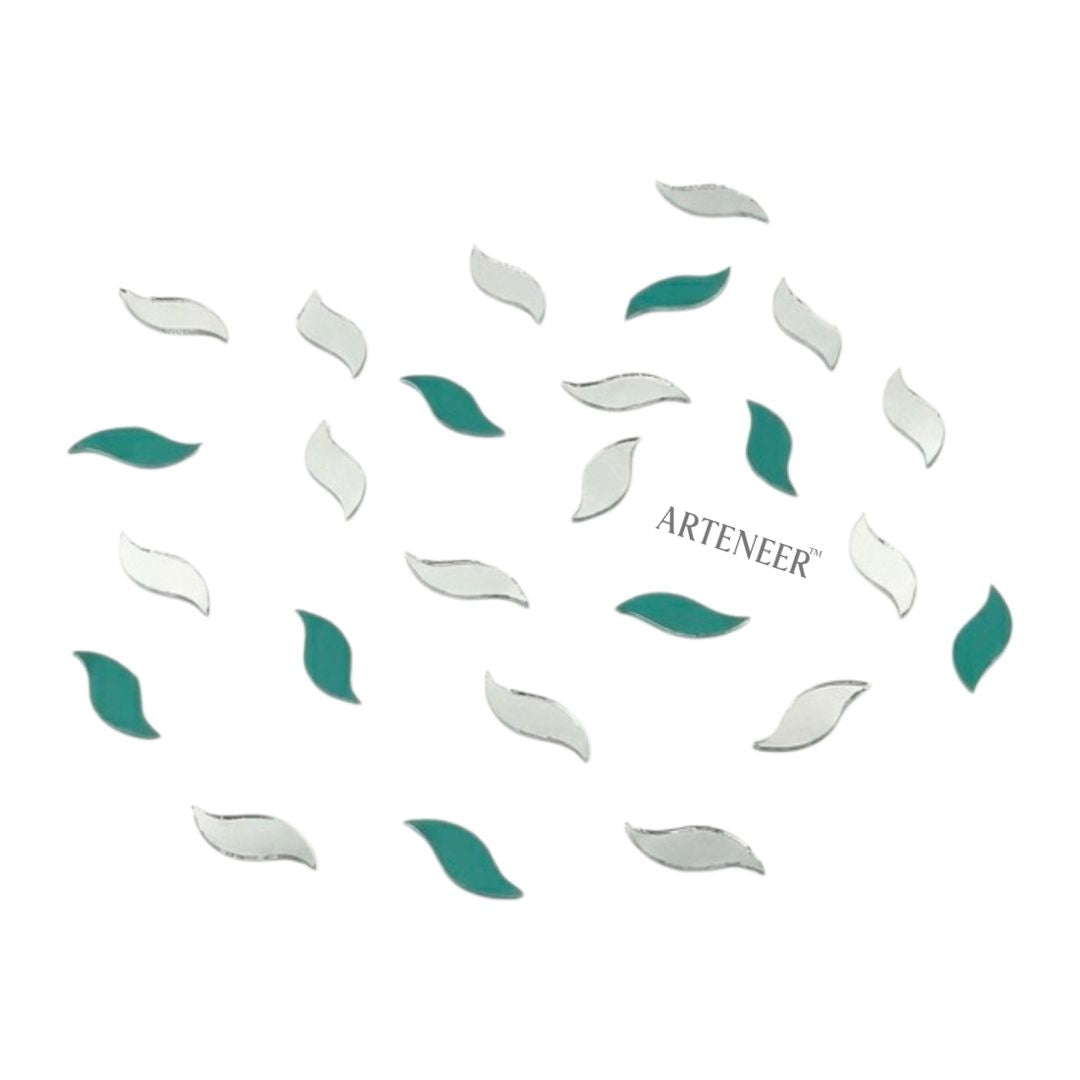 Silver S-Leaf Shape Mirror