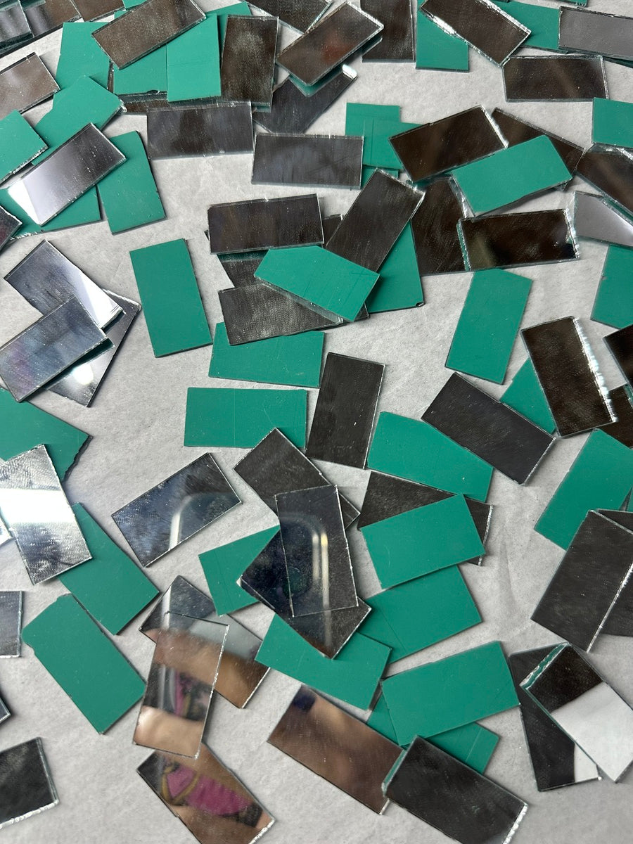 Silver Rectangle Shape Mirror