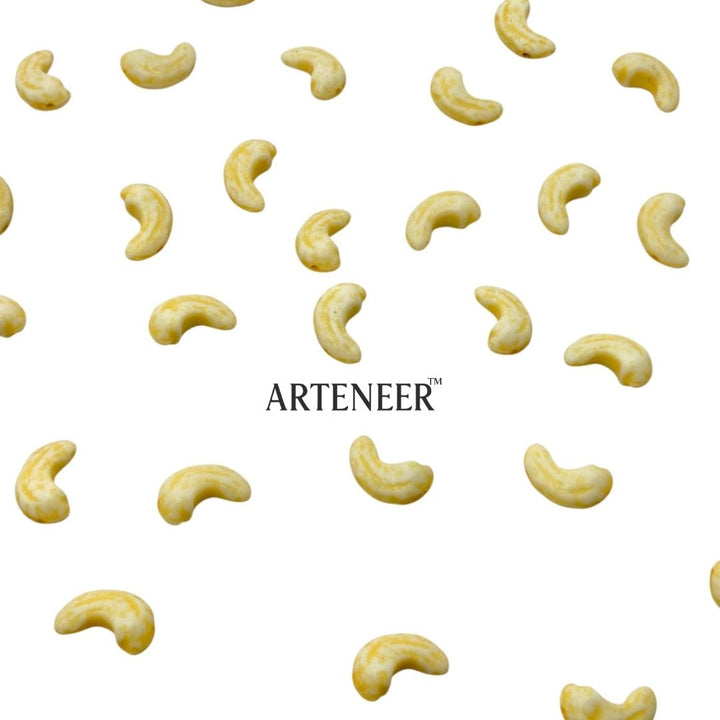 Dry Fruit Shape Beads (Kaju, Badam, Elaichi) for Jewellery & Décor – 100g Pack