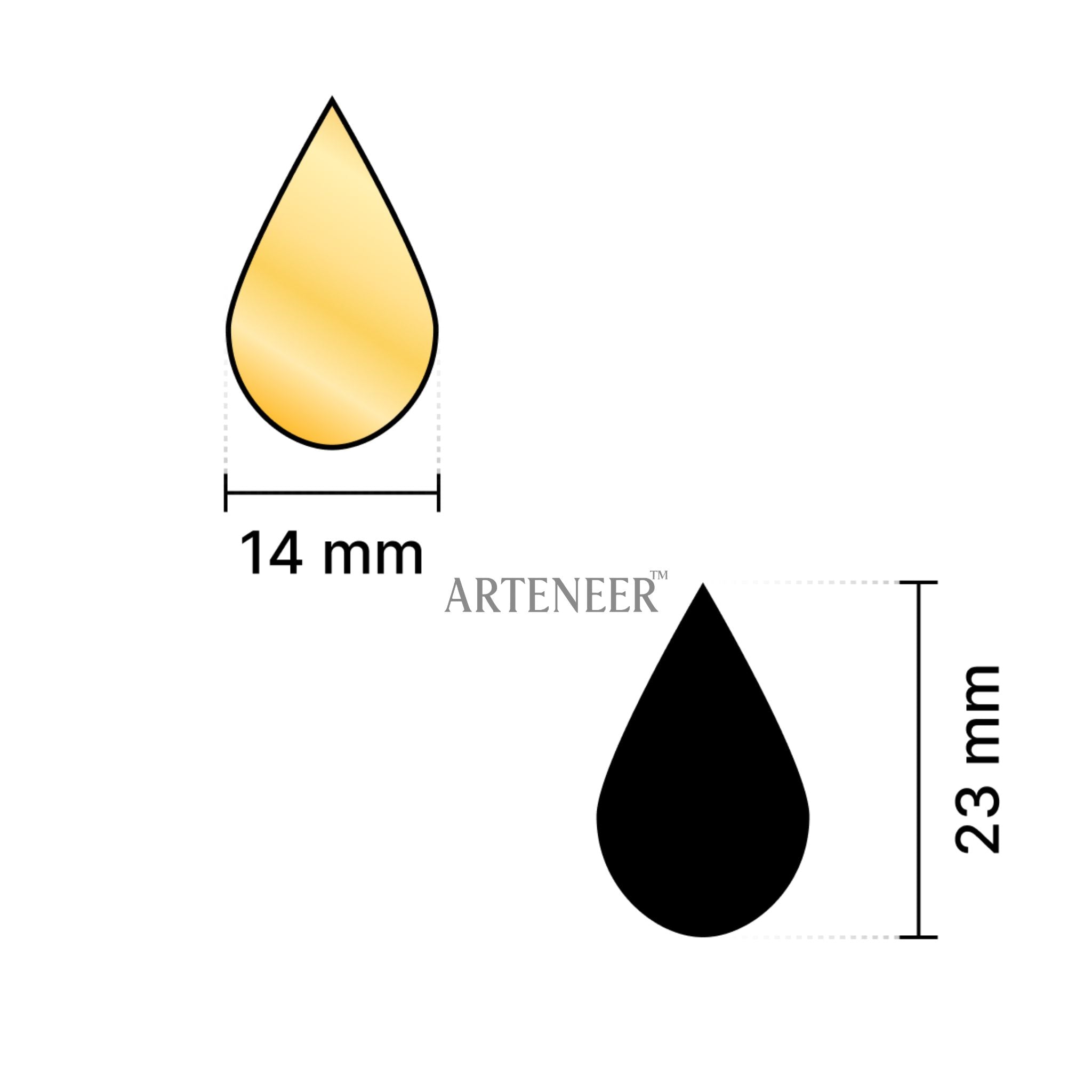 Golden Almond Shape Mirror
