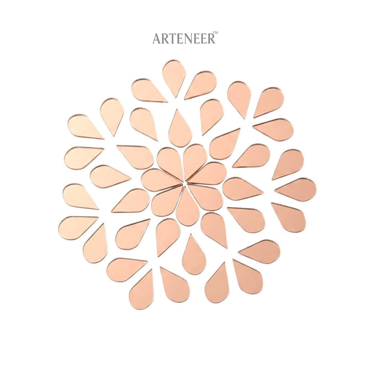 Pink Almond Shape Mirror