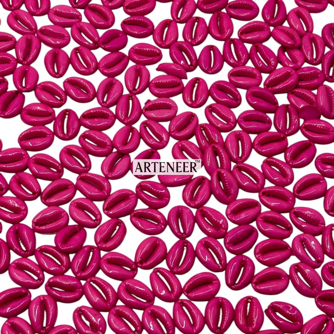 Kodi (Cowrie) Beads for Jewellery, Garba & Craft – 100g Pack (Approx. 350 Pcs) – 11 Colours