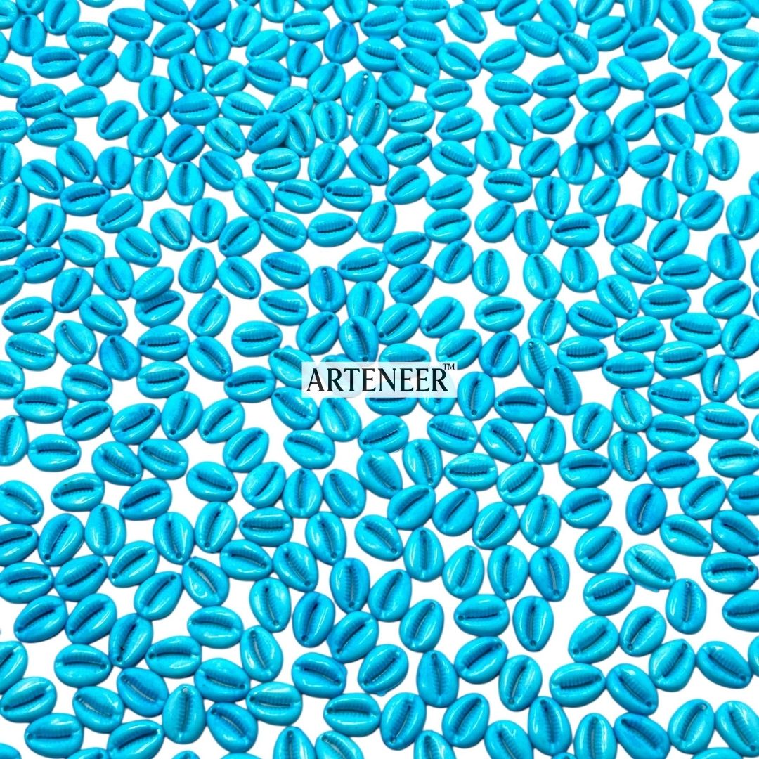 Kodi (Cowrie) Beads for Jewellery, Garba & Craft – 100g Pack (Approx. 350 Pcs) – 11 Colours