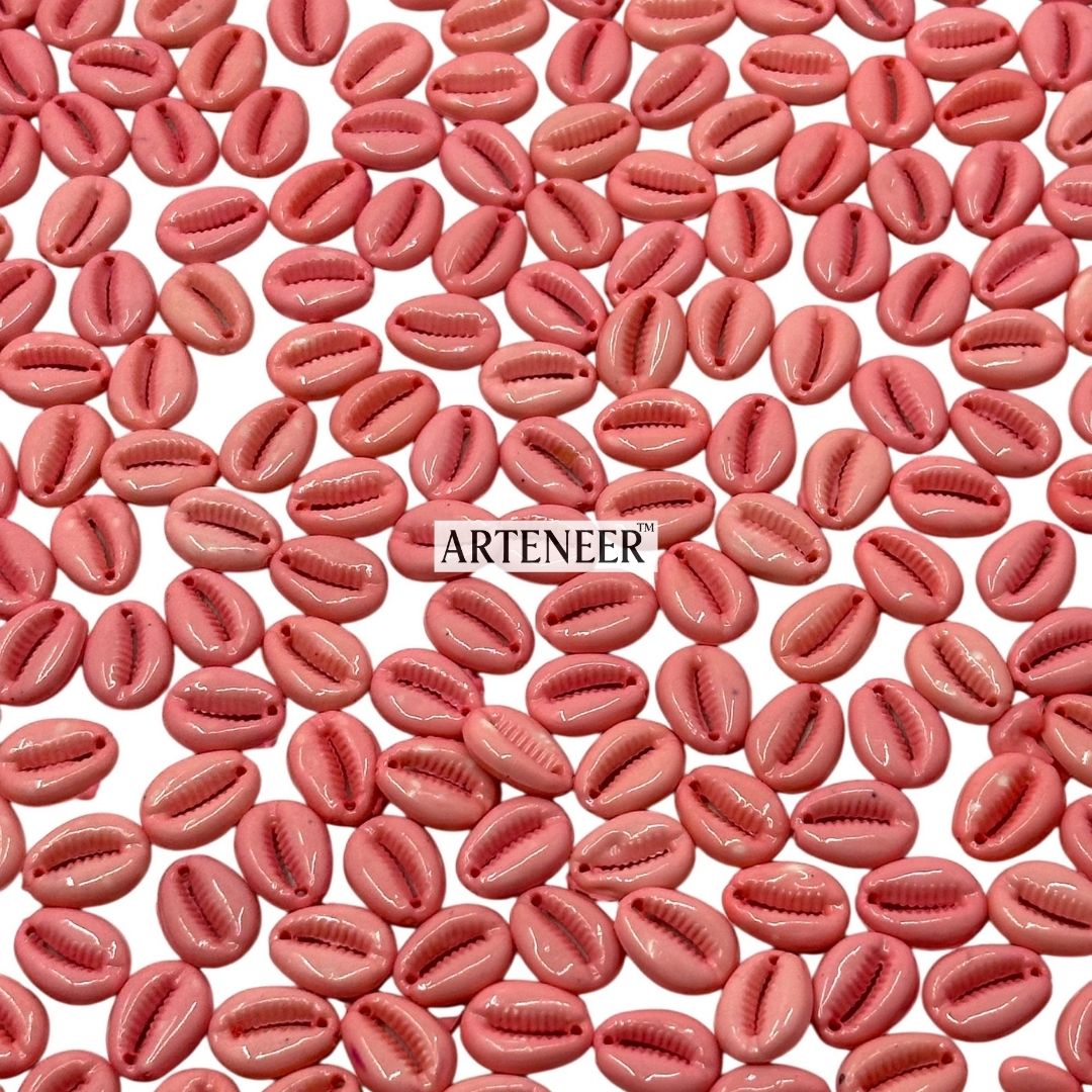 Kodi (Cowrie) Beads for Jewellery, Garba & Craft – 100g Pack (Approx. 350 Pcs) – 11 Colours