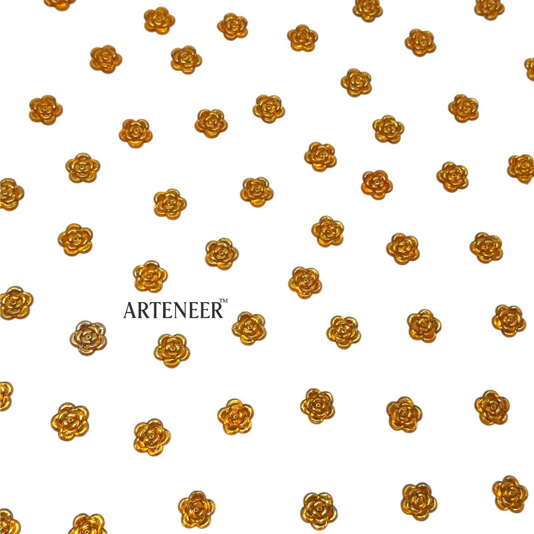 Rose Chatons Stones for Jewellery & Blouse Work – 100g Pack (Approx. 360 Pcs) – 9 Colours