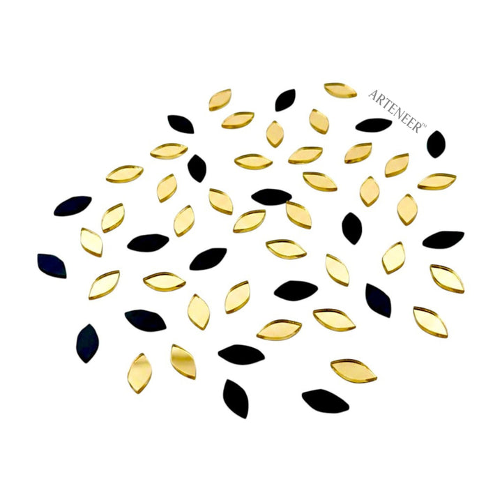Golden Kashti Pan Shape Mirror