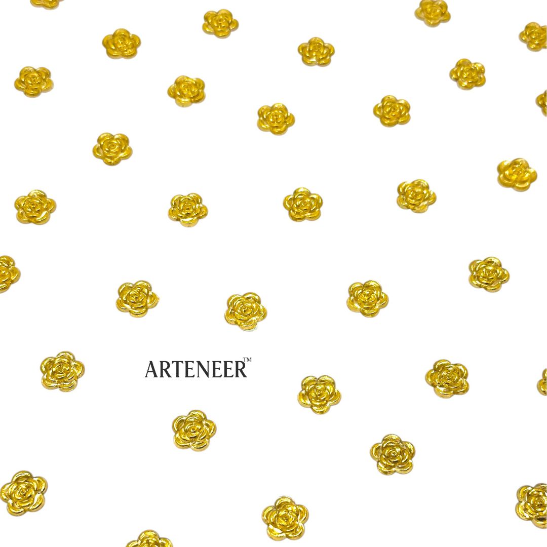 Rose Chatons Stones for Jewellery & Blouse Work – 100g Pack (Approx. 360 Pcs) – 9 Colours