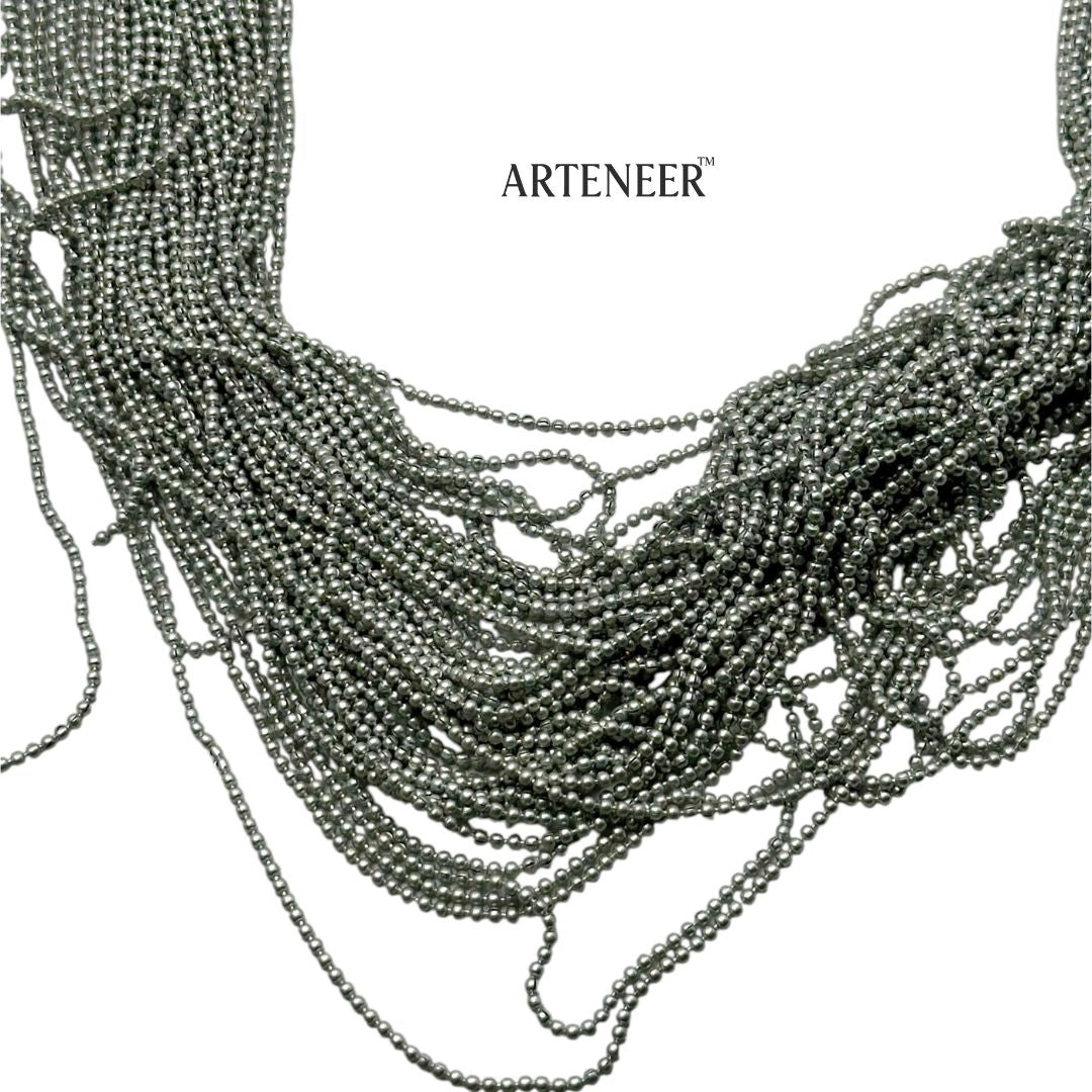 Coloured Metal Ball Chain for Jewellery & Craft – 100g Roll (Approx. 45 ft) – 8 Colours