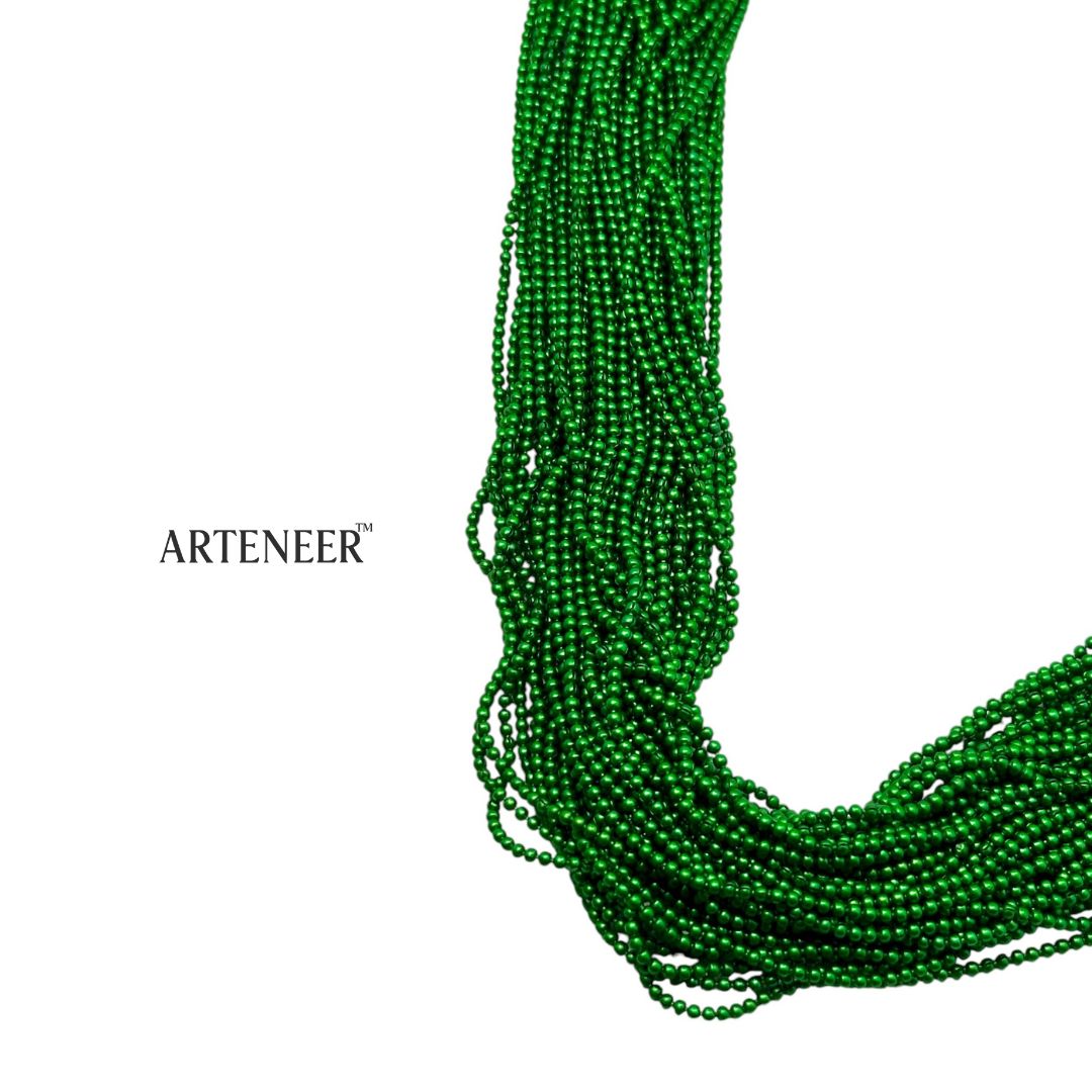 Coloured Metal Ball Chain for Jewellery & Craft – 100g Roll (Approx. 45 ft) – 8 Colours