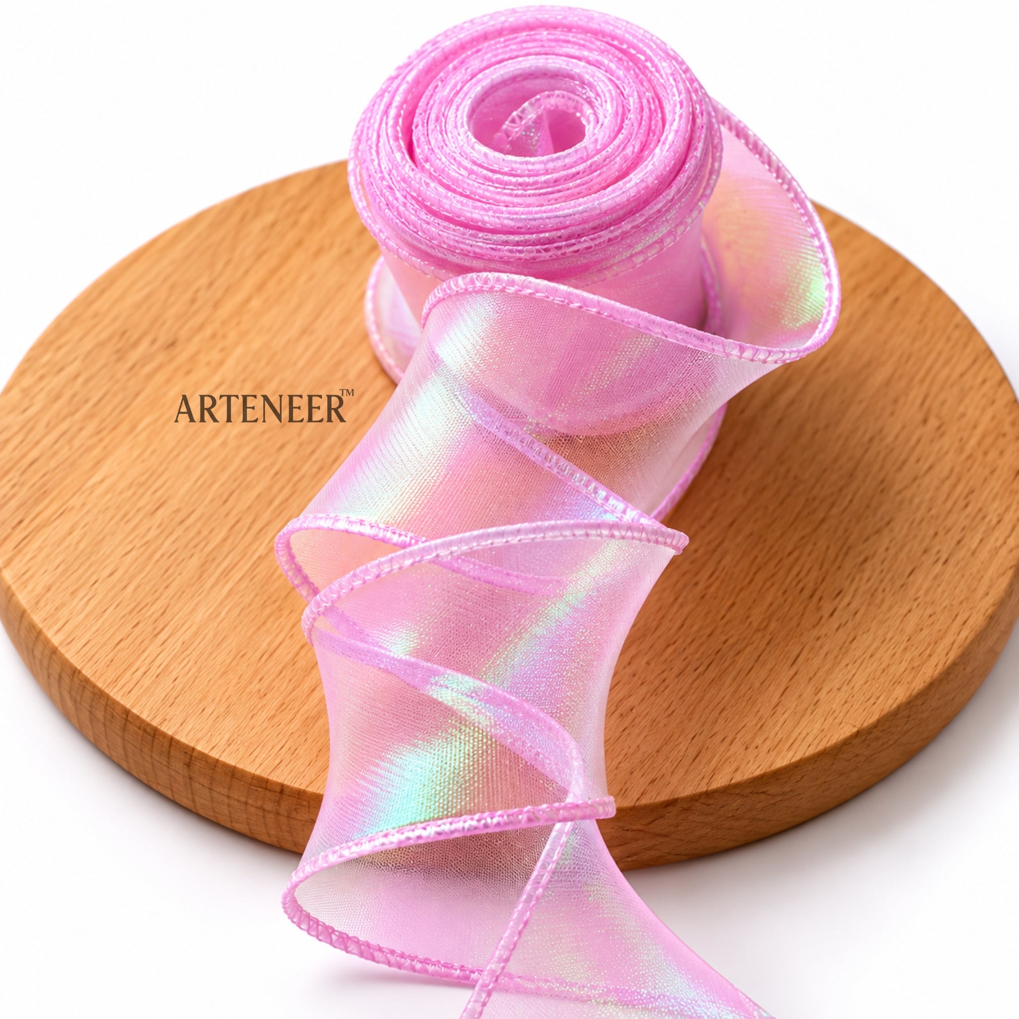Organza Ribbon Roll – Wired Edge, 25 Yards