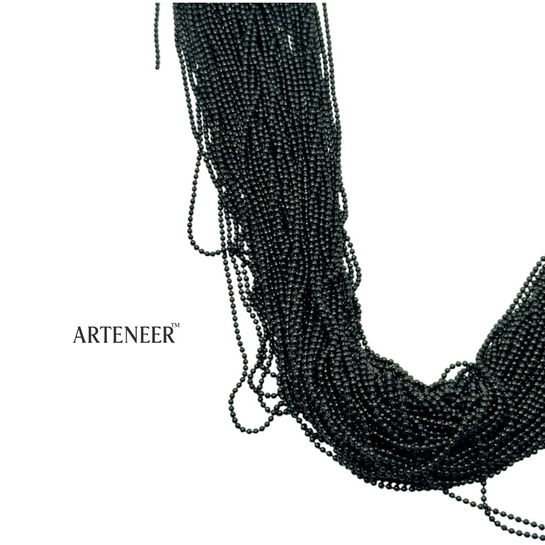 Coloured Metal Ball Chain for Jewellery & Craft – 100g Roll (Approx. 45 ft) – 8 Colours