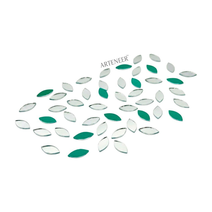 Silver Kashti Pan Shape Mirror