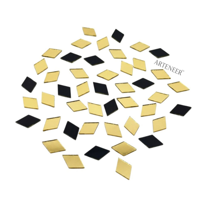 Golden Kaju Katri Shape Mirror