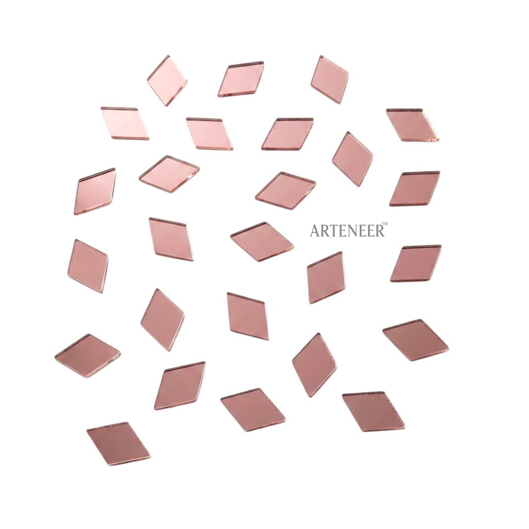 Pink Kaju Katri Shape Mirror