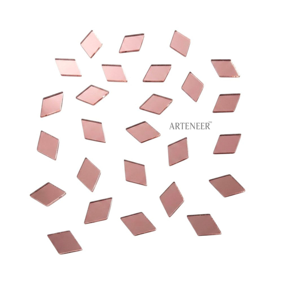 Pink Kaju Katri Shape Mirror