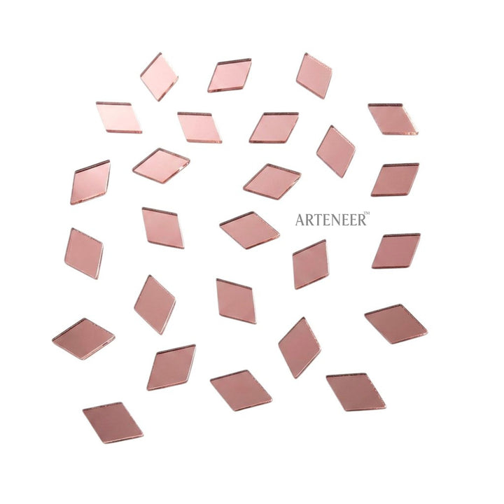 Pink Kaju Katri Shape Mirror
