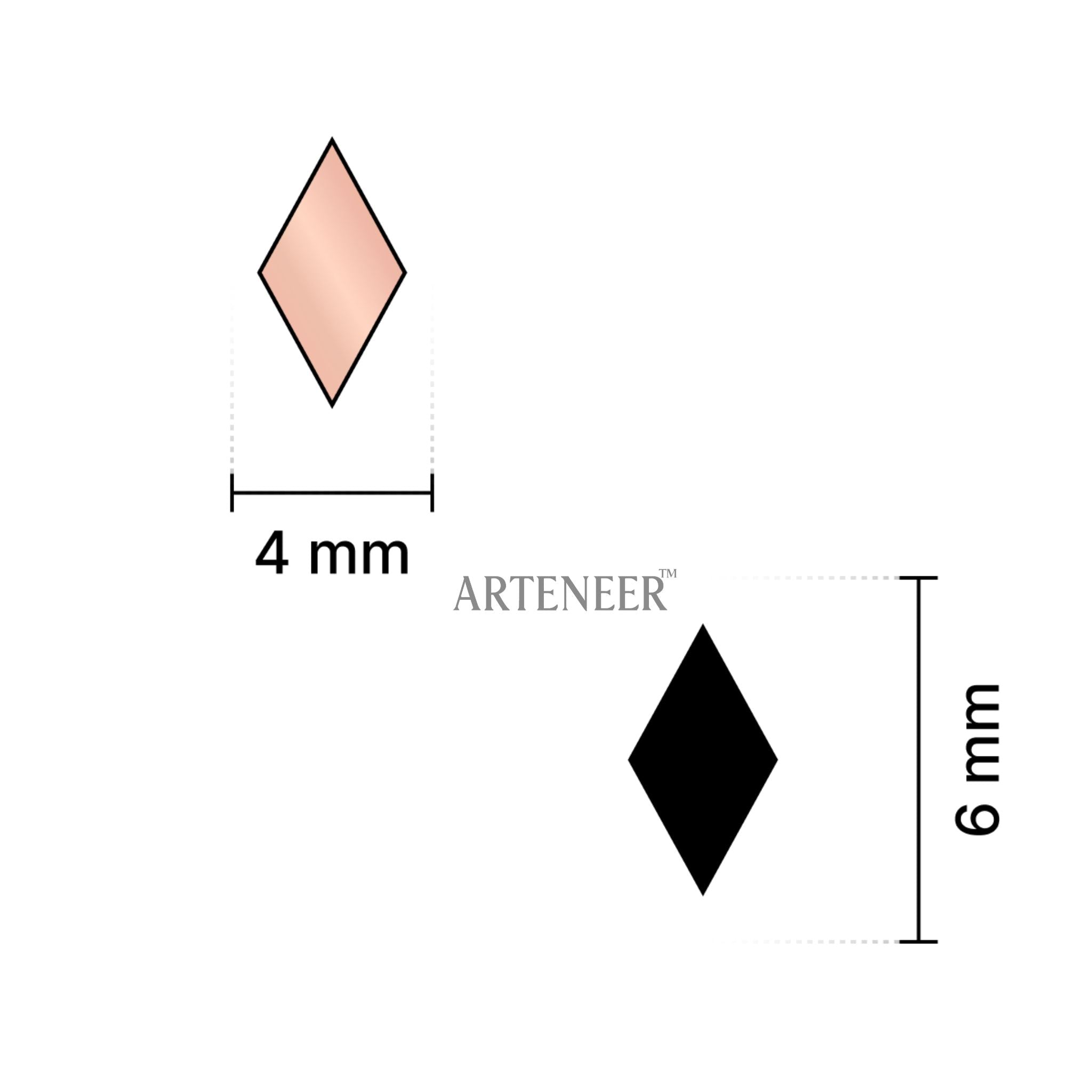 Pink Kaju Katri Shape Mirror
