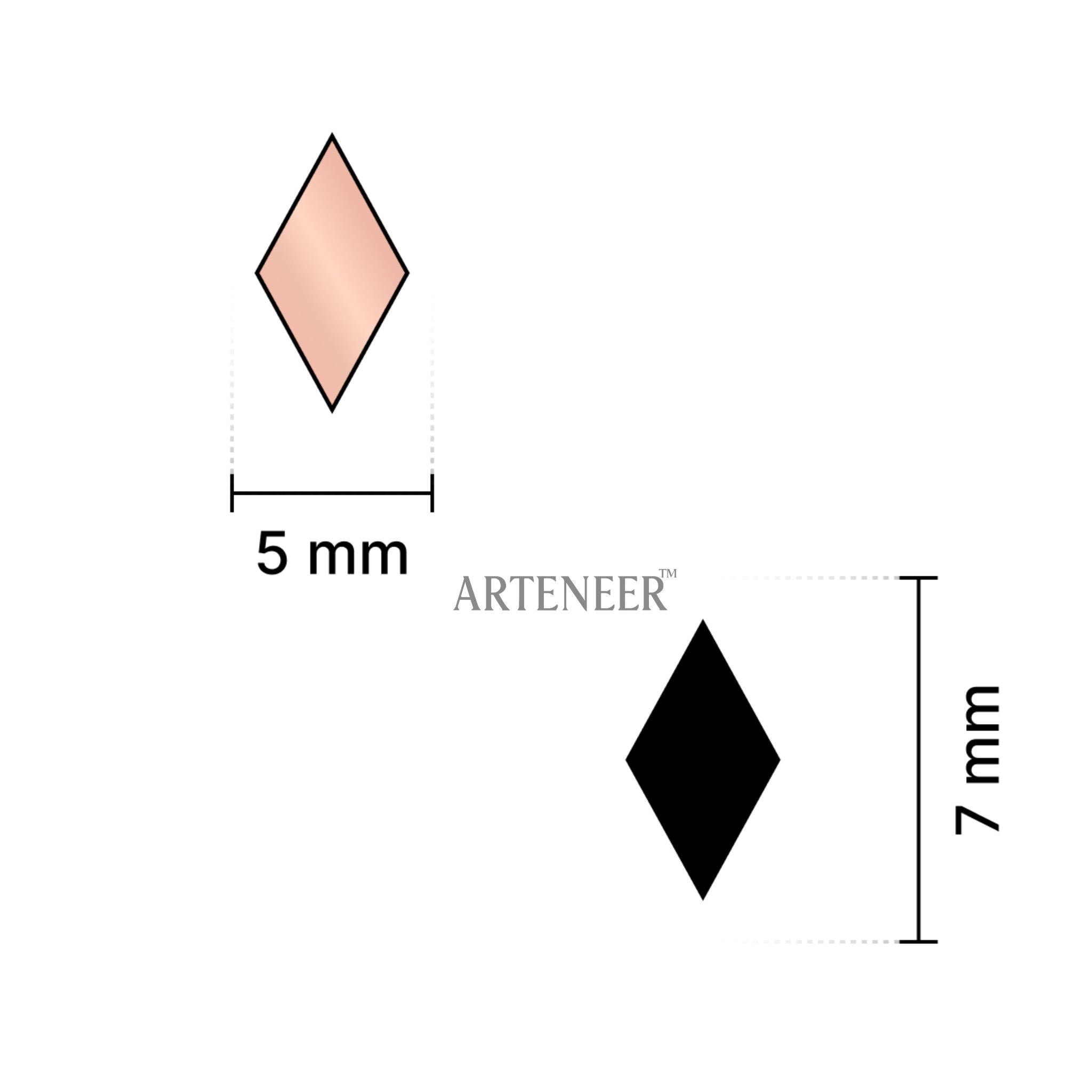 Pink Kaju Katri Shape Mirror