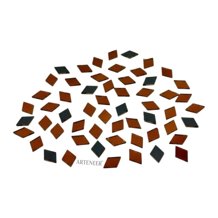 Red Kaju Katri Shape Mirror