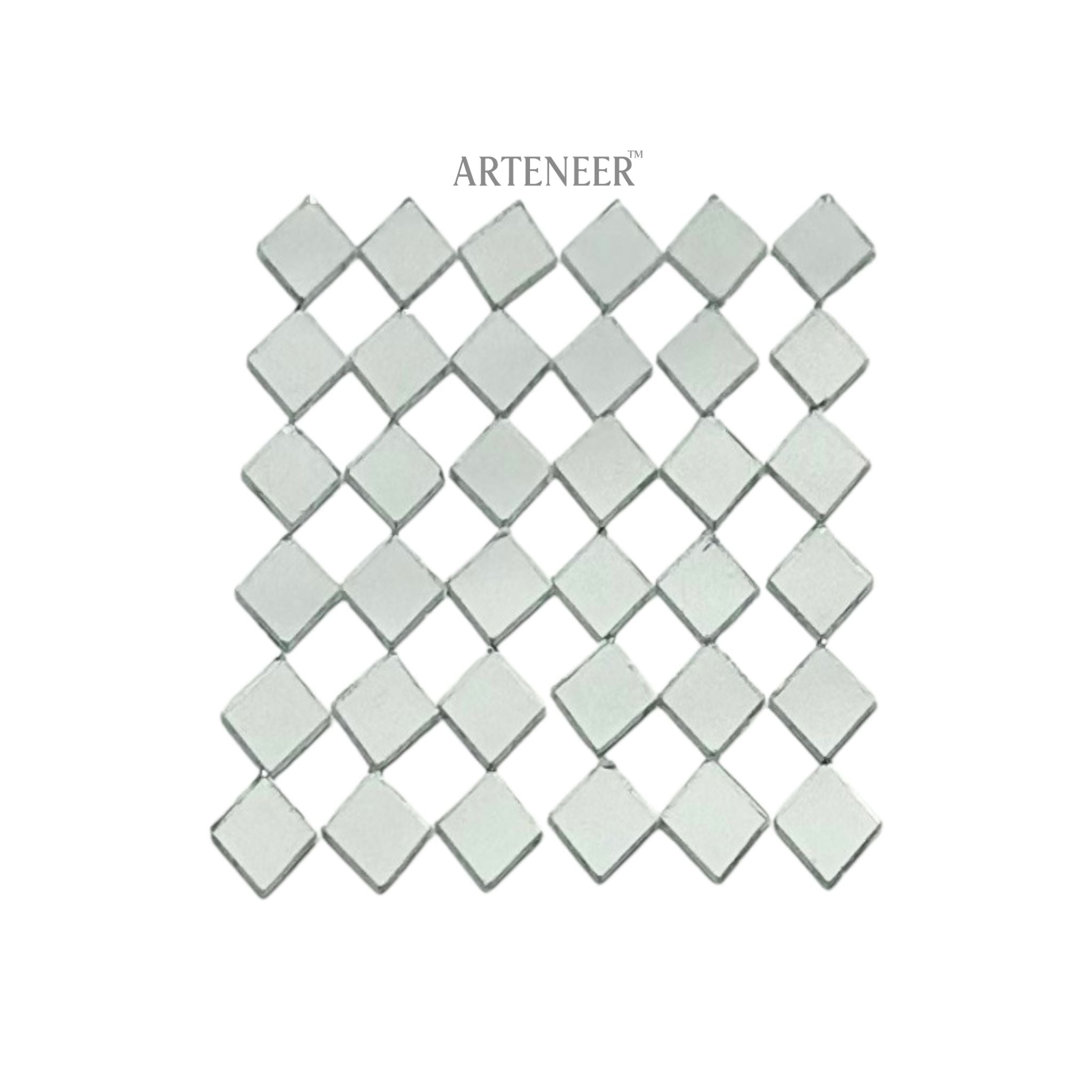 Silver Kaju Katri Shape Mirror