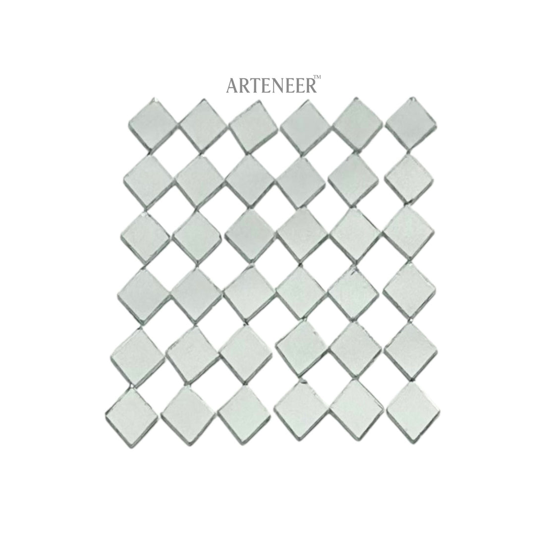 Silver Kaju Katri Shape Mirror