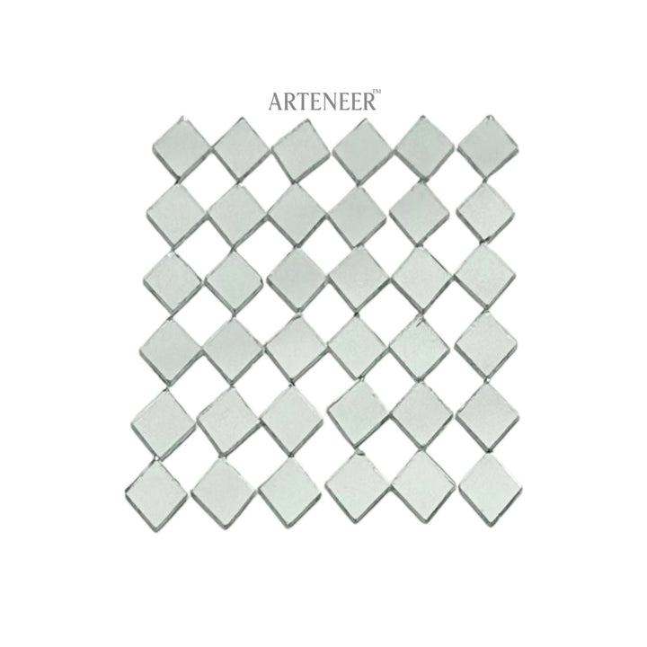 Silver Kaju Katri Shape Mirror