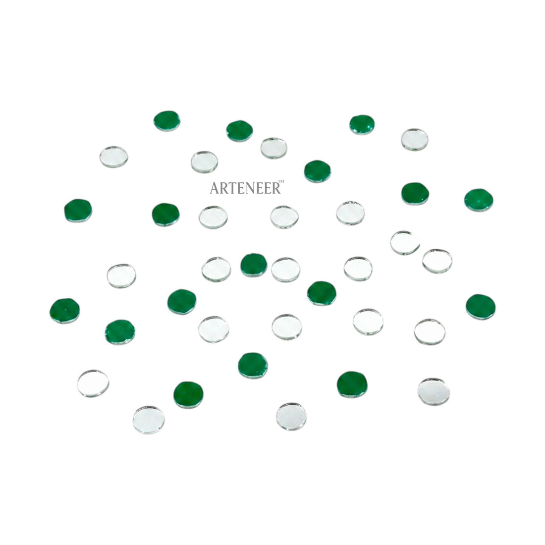 Silver Round Shape  Mirror