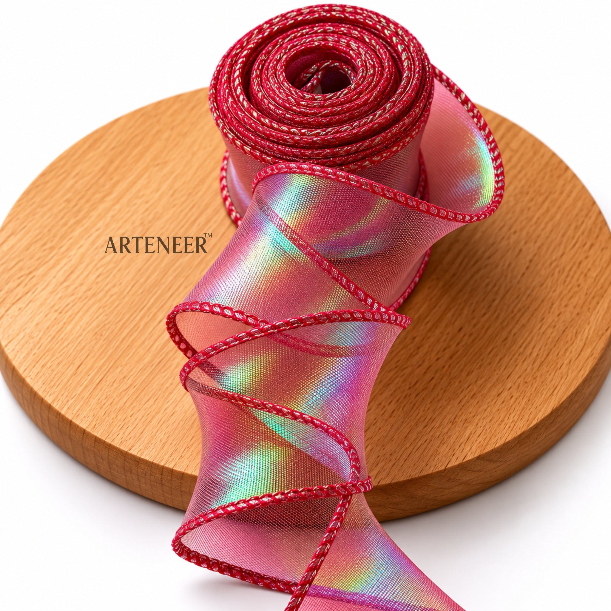 Organza Ribbon Roll – Wired Edge, 25 Yards