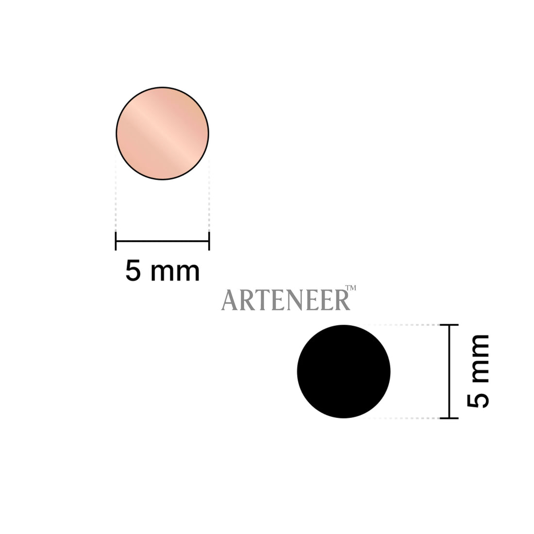 Pink Round Shape Mirror