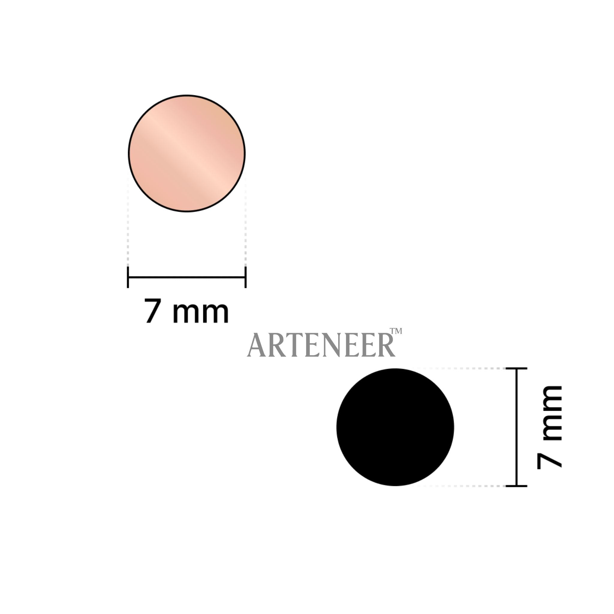 Pink Round Shape Mirror