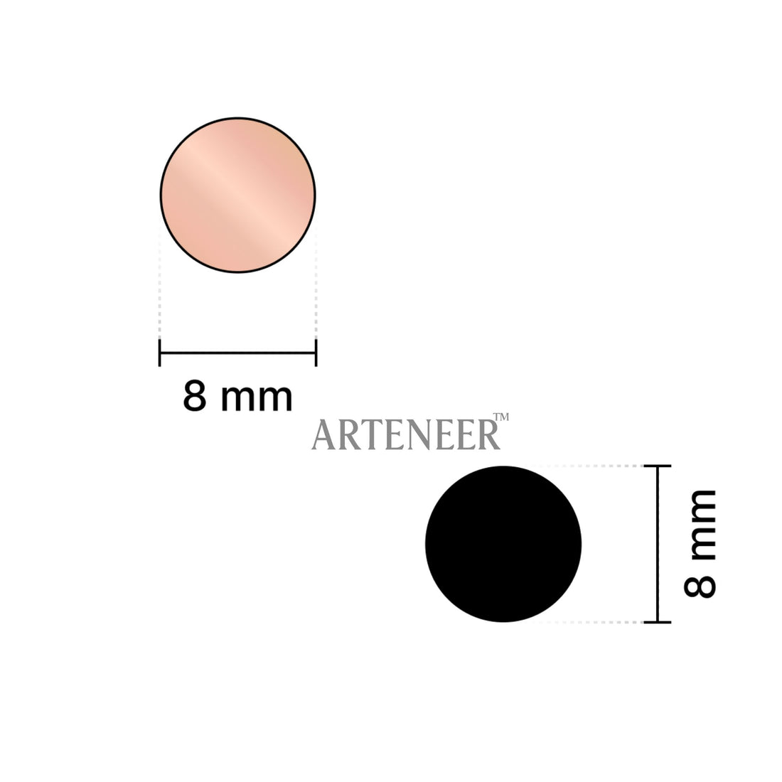 Pink Round Shape Mirror
