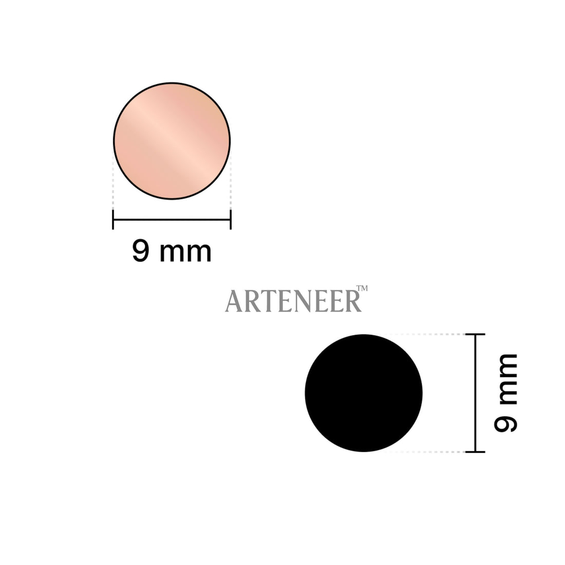 Pink Round Shape Mirror