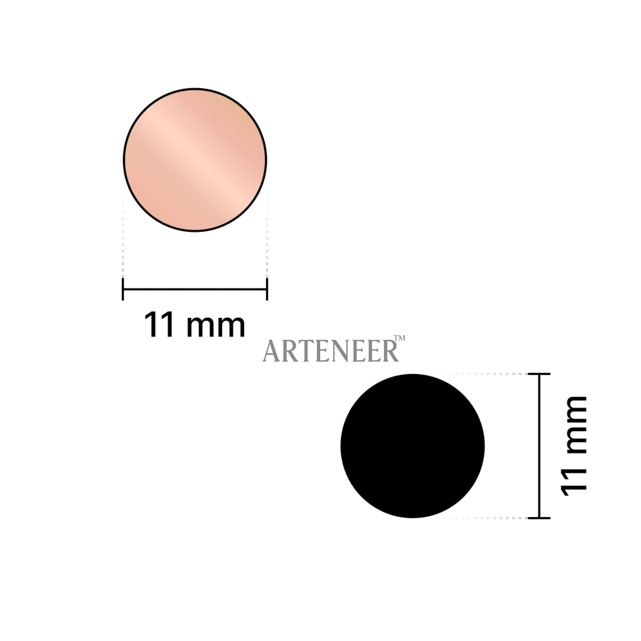 Pink Round Shape Mirror