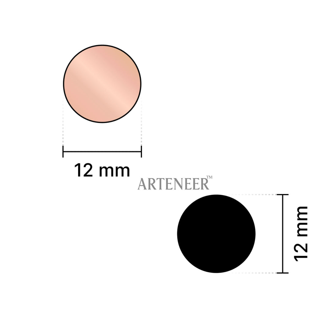 Pink Round Shape Mirror