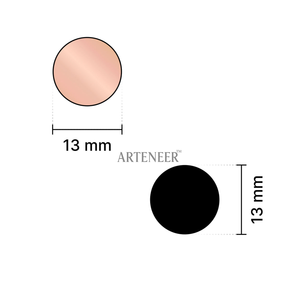 Pink Round Shape Mirror