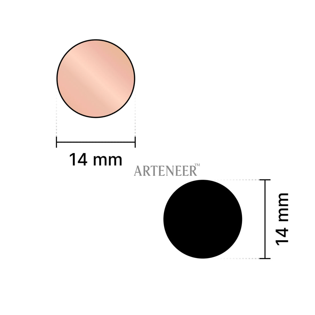 Pink Round Shape Mirror