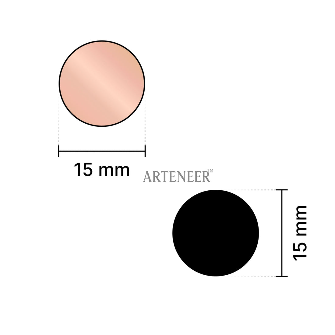 Pink Round Shape Mirror