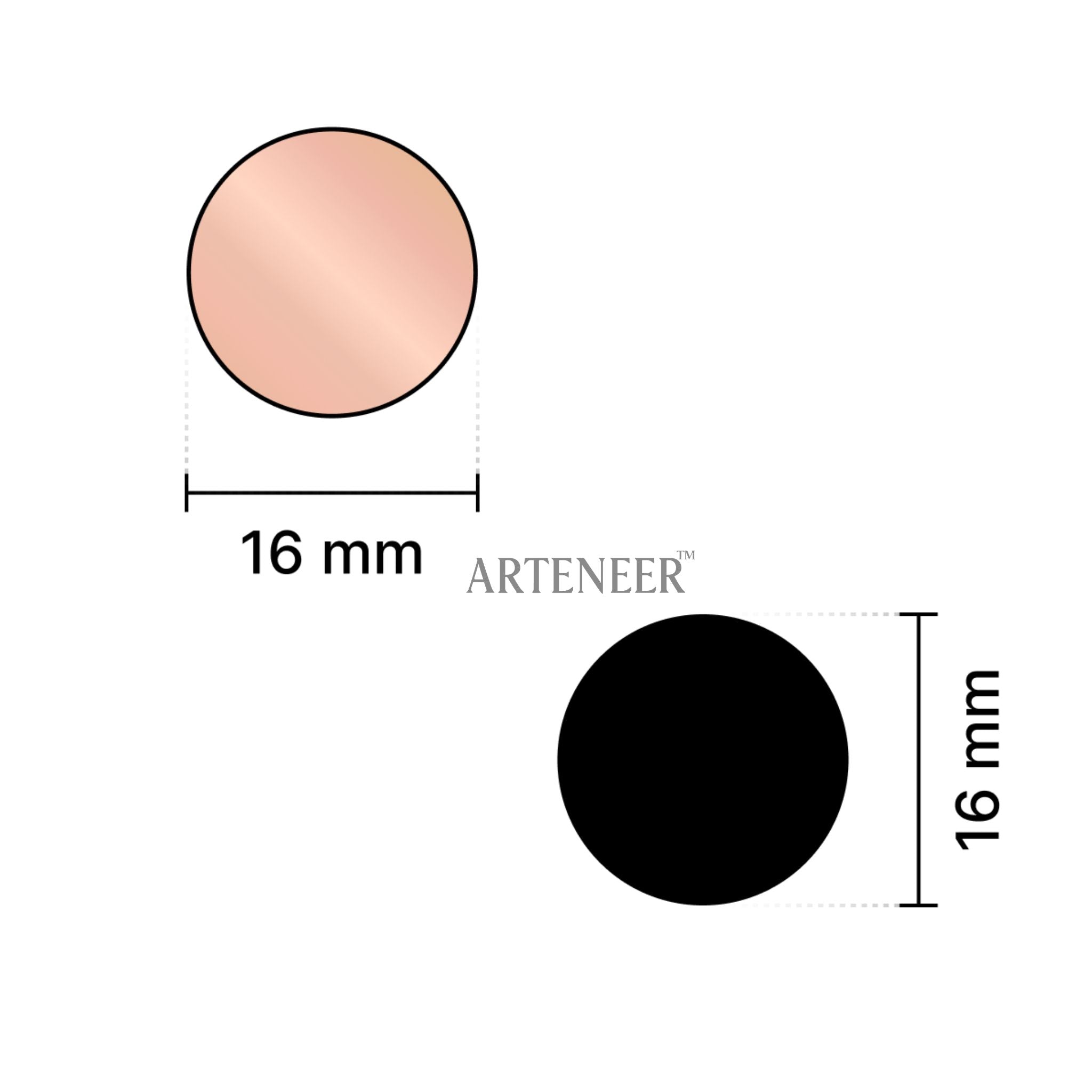 Pink Round Shape Mirror