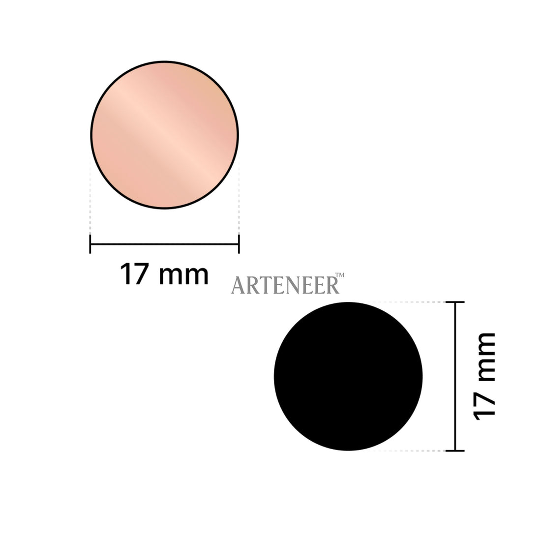 Pink Round Shape Mirror