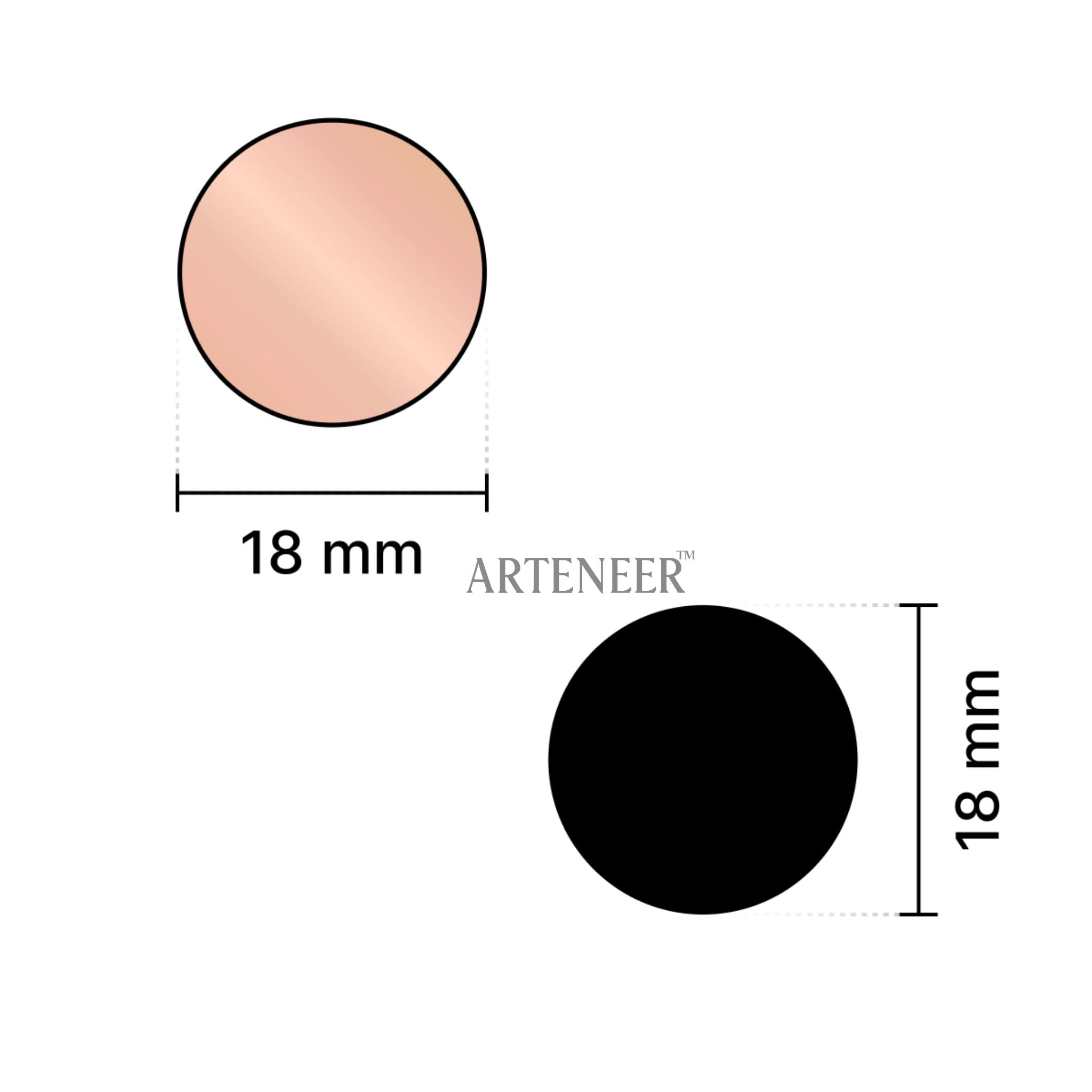 Pink Round Shape Mirror
