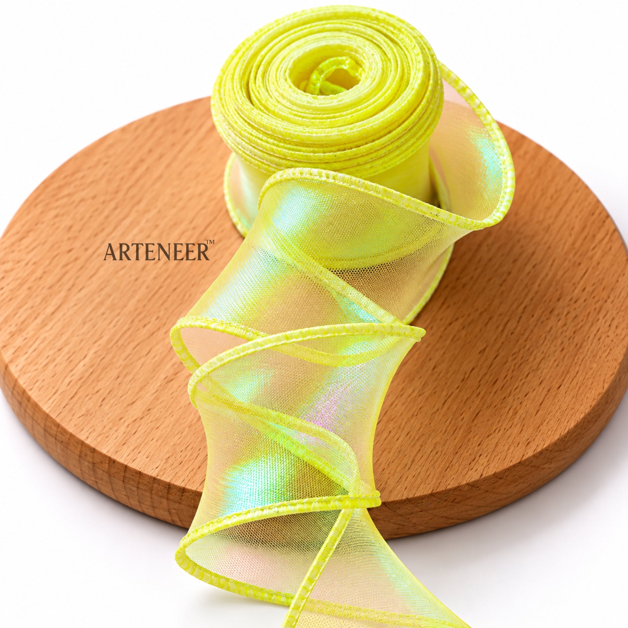 Organza Ribbon Roll – Wired Edge, 25 Yards