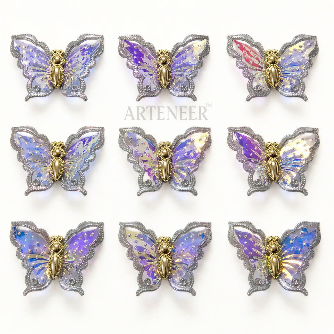 Big Golden Butterfly Motifs for Statement Jewellery & Décor – Pack of 50 Pcs
