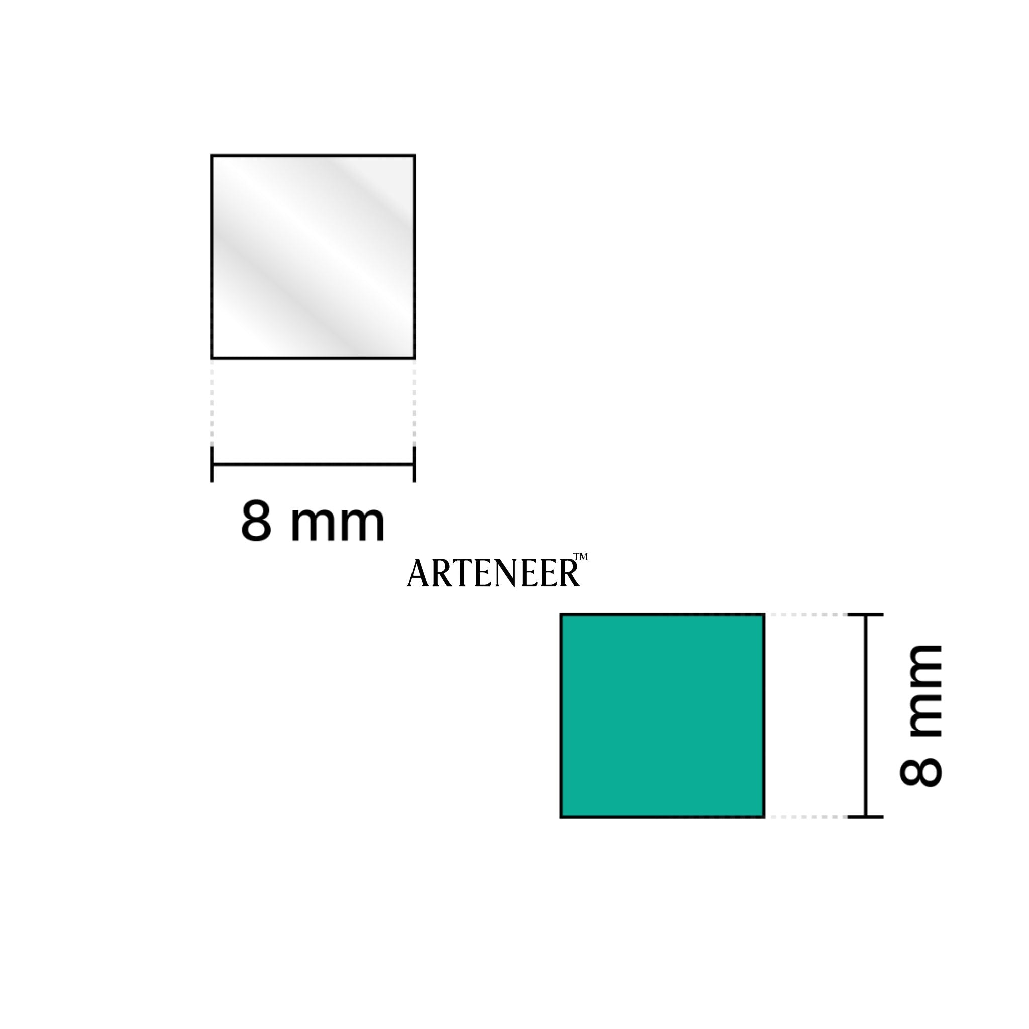 Silver Square shape Mirror