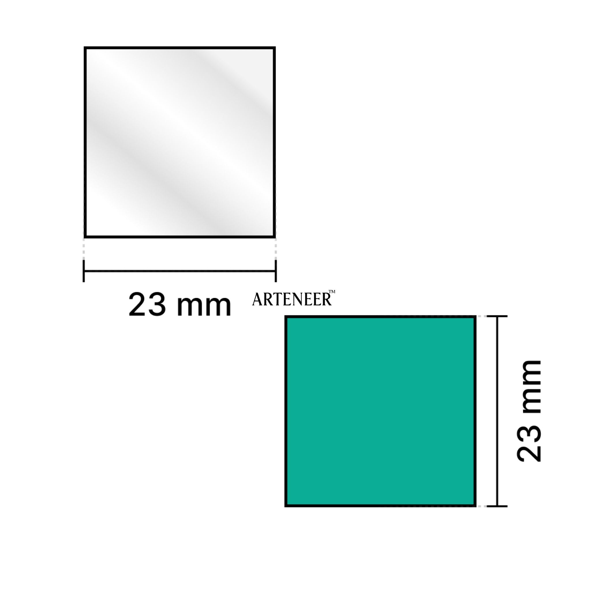 Silver Square shape Mirror
