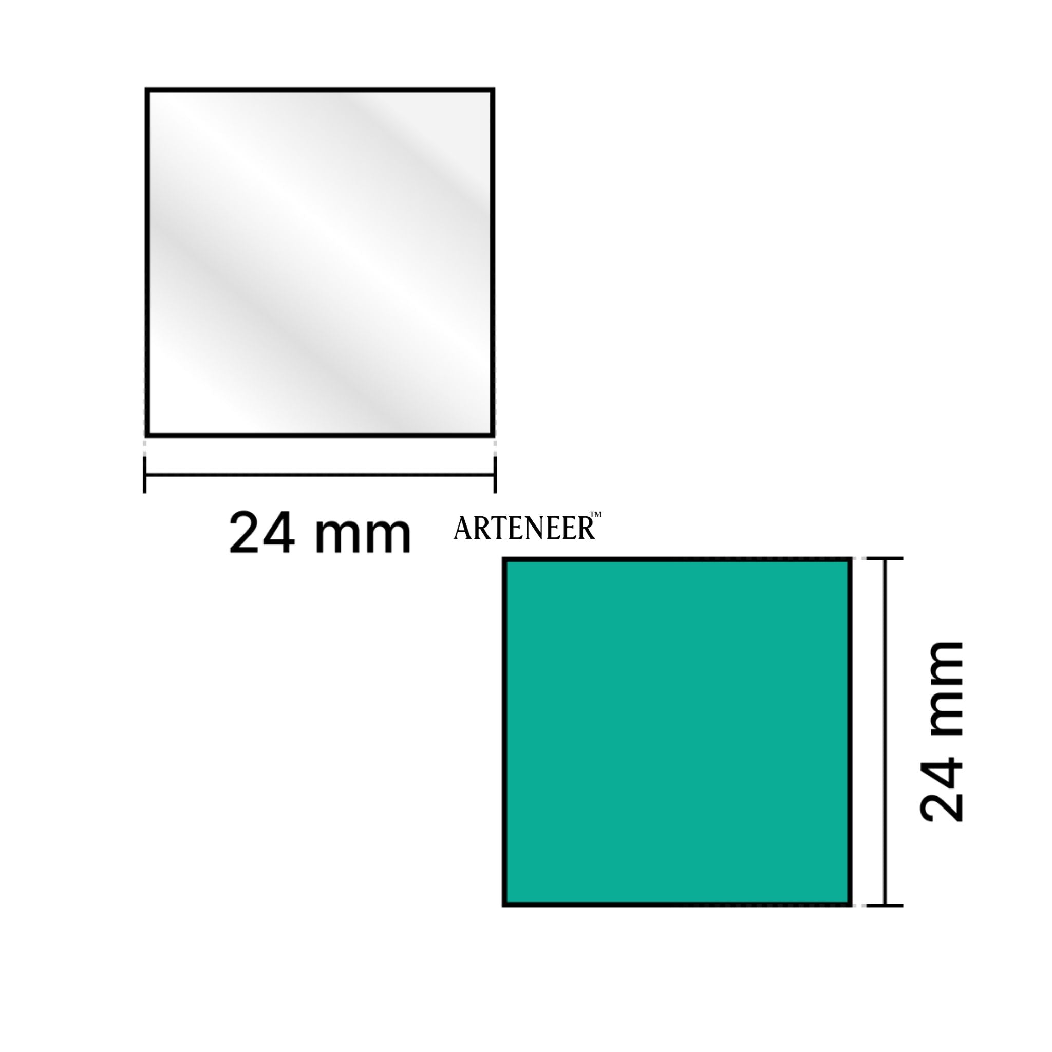 Silver Square shape Mirror
